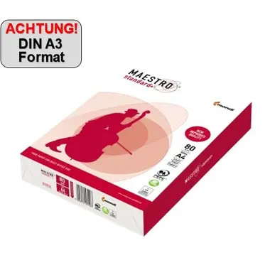 Maestro Kopierpapier Standard Plus A3 80g ws 500Bl Kracherpreis