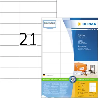Herma Etikett PREMIUM 70x41mm mt ws 4.200 St. Neuheit