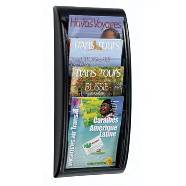 Preisreduziert Paperflow Prospekthalter Quick Blick 4Fächer sw