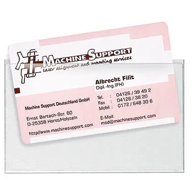 Zertifiziert Veloflex Visitenkarten- Tasche VELOCOLL tr 12 St.