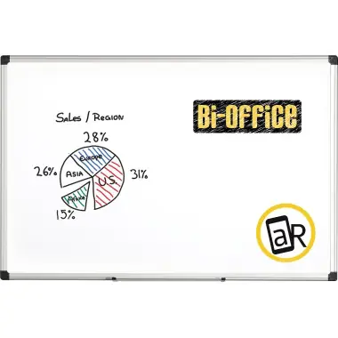 Im Trend Bi-office Whiteboard Maya 90x60cm magnetisch Alurahmen