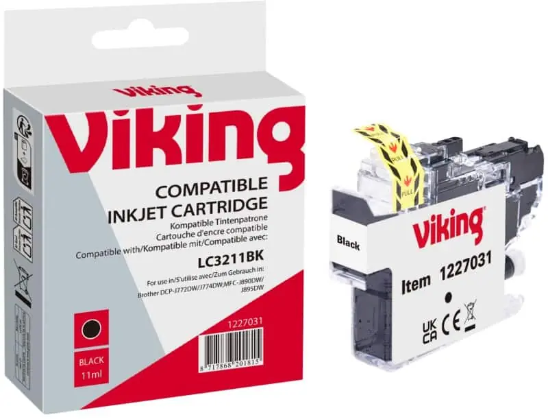 Zertifiziert Viking LC3211BK Kompatibel Brother Schwarz