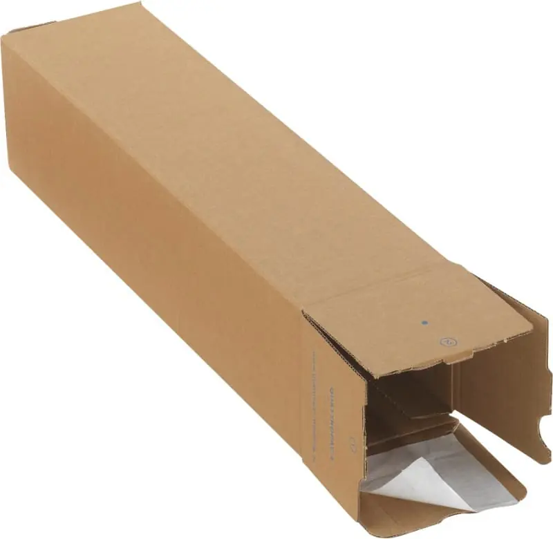 Ab Werk RAJA Versandrohr 500 (L) x 105 (Ø) mm Verschlusslasche Braun 10 Stück