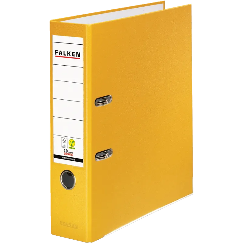 Ab Werk Falken Ordner S80 DIN A4 80mm PP gelb