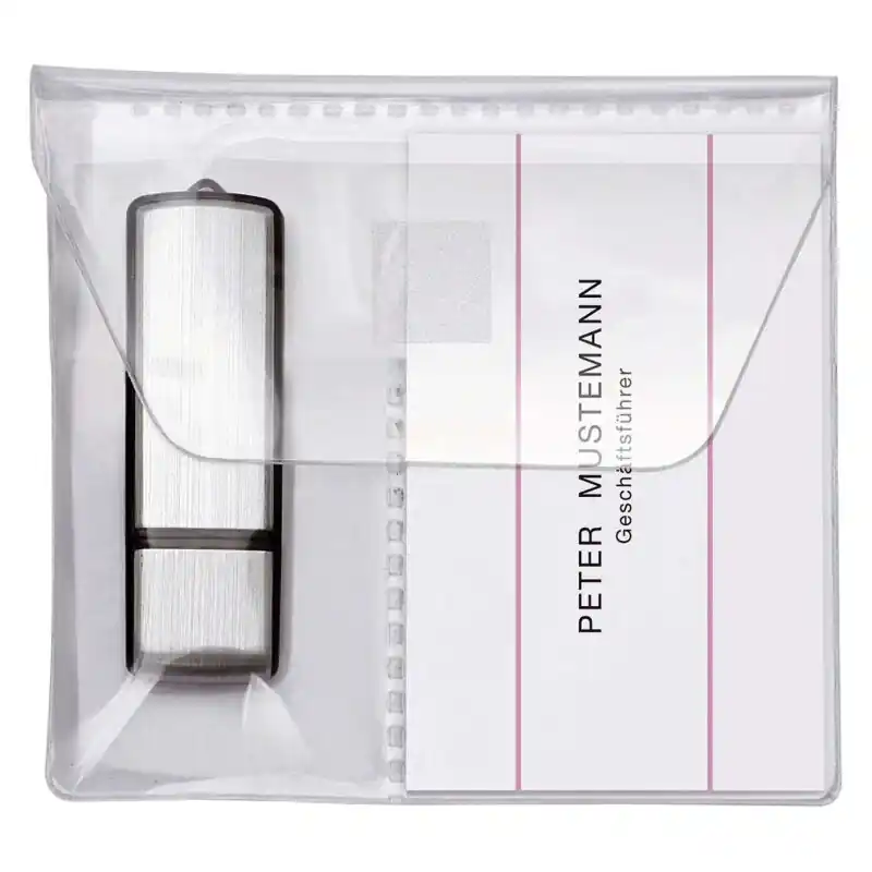 Zertifiziert Veloflex® USB Stick-Hüllen zum Einkleben – 5 Stück