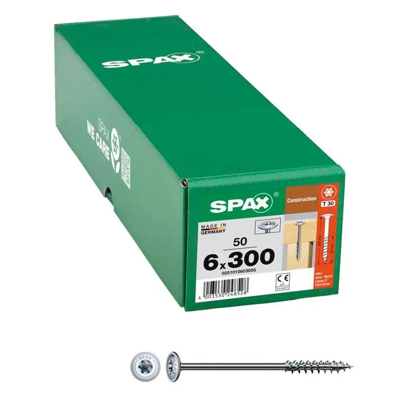 SPAX® Holzbauschrauben T30 6×300 50 St. Markenprodukt