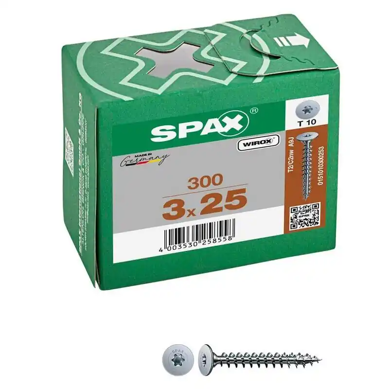 SPAX® Rückwandschrauben T10 3x25mm 300 St. Wochenendangebot