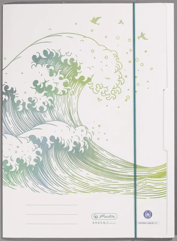 Preiswert herlitz Sammelmappe Greenline DIN A4 Welle