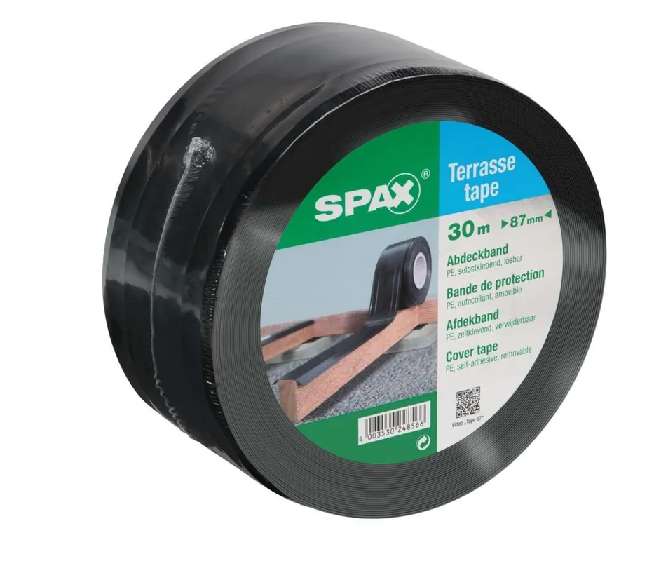 SPAX® Gewebeband Terrassen-Tape 87,0 x 30,0 (mm x m) schwarz Top-Preis