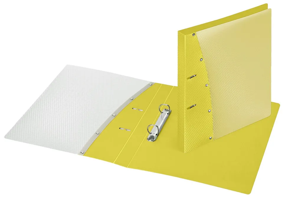 Markenprodukt VELOFLEX Diamond Präsentationsringbücher 2-Ringe DIN A4 2,90 cm gelb
