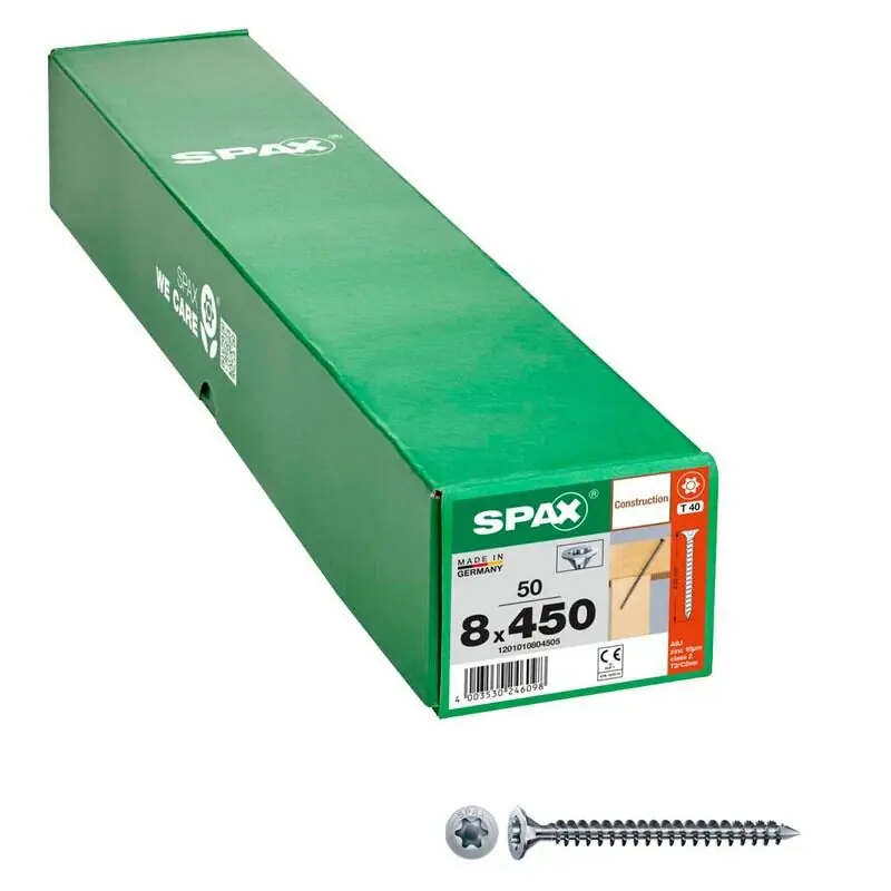 Mega-Angebot SPAX® Holzbauschrauben T40 8×450 50 St.
