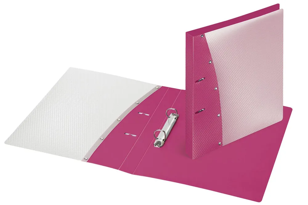 Zertifiziert VELOFLEX Diamond Präsentationsringbücher 2-Ringe DIN A4 2,90 cm pink