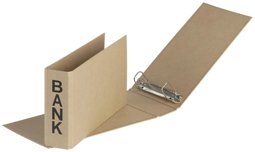 Sofort Bestellen PAGNA Bankringbuch 2-Ringe DIN A6 quer 5 cm braun