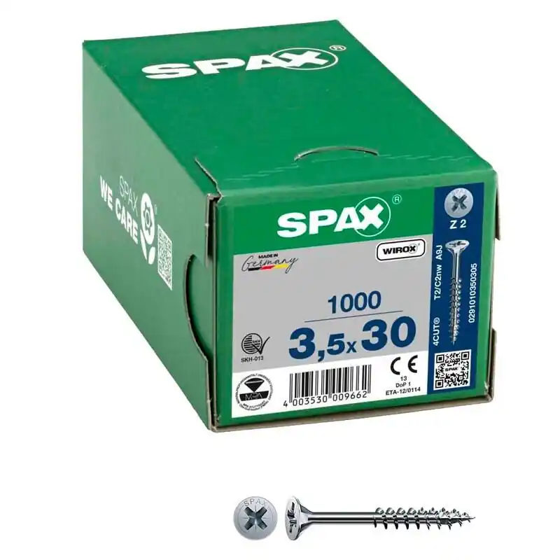 Markenprodukt SPAX® Universalschrauben Z2 3,5×30 1000 St.