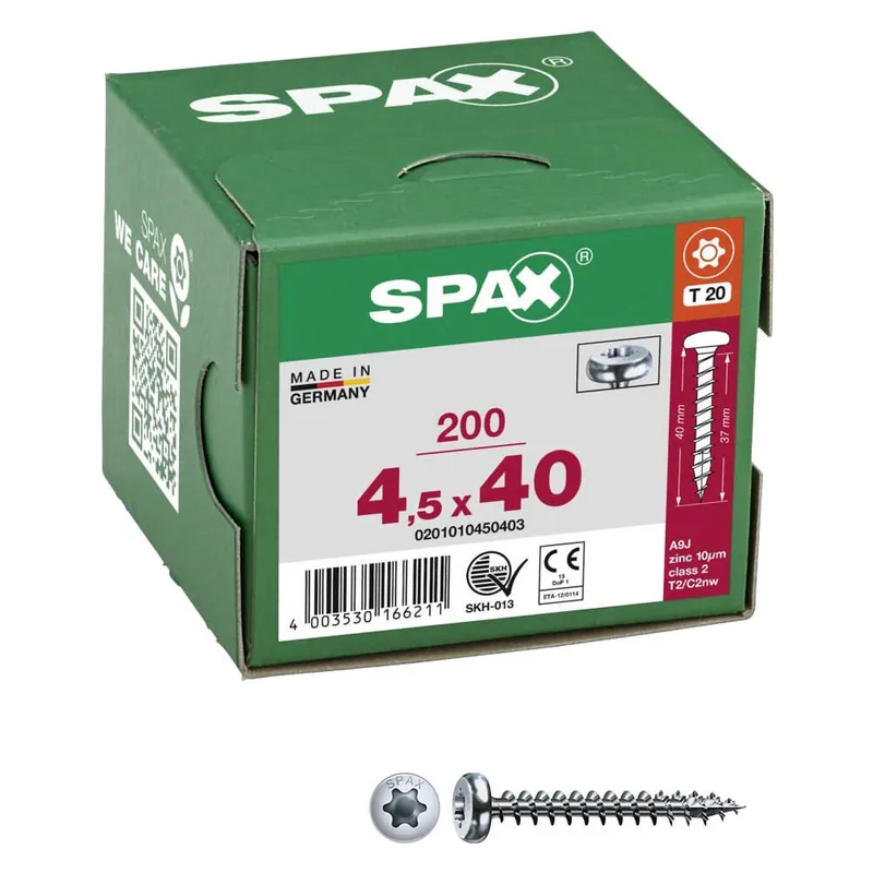 Finale Aktion SPAX® Universalschrauben T20 4,5×40 200 St.