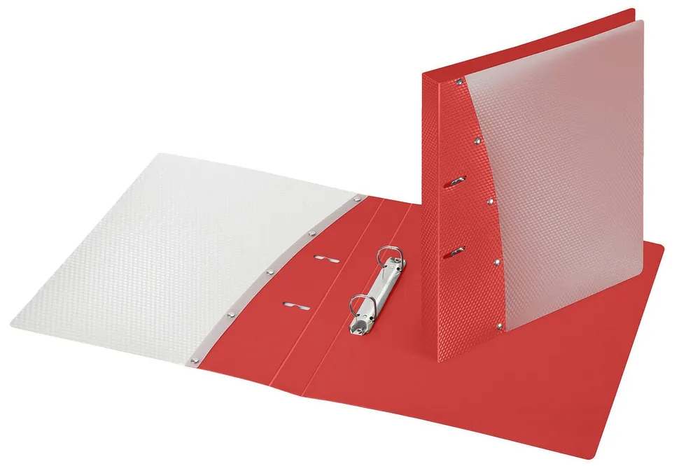 VELOFLEX Diamond Präsentationsringbücher 2-Ringe DIN A4 2,90 cm rot Premium