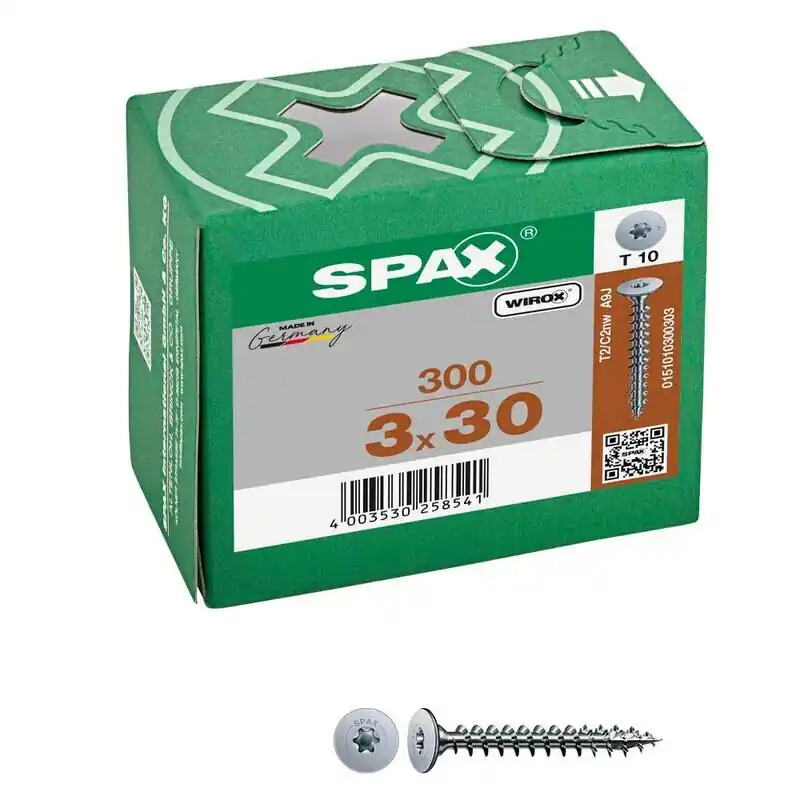 Echt SPAX® Rückwandschrauben T10 3x30mm 300 St.
