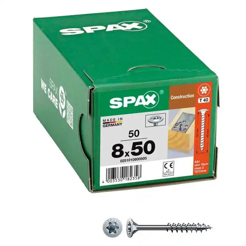 Solange Der Vorrat Reicht SPAX® Holzbauschrauben T40 8×50 50 St.