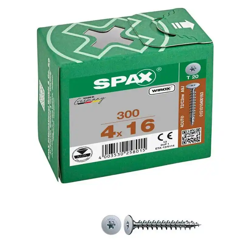 Aktuell SPAX® Rückwandschrauben T20 4x16mm 300 St.