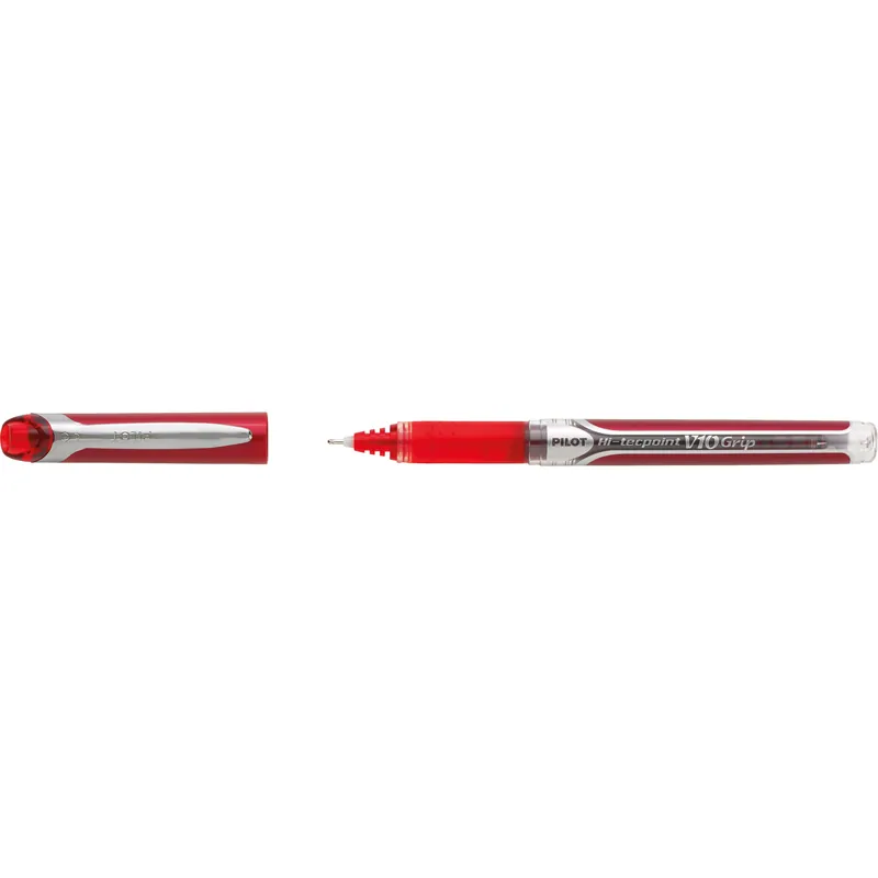 Ab Werk PILOT Tintenroller Hi-Tecpoint V10 Grip nicht dokumentenecht rot
